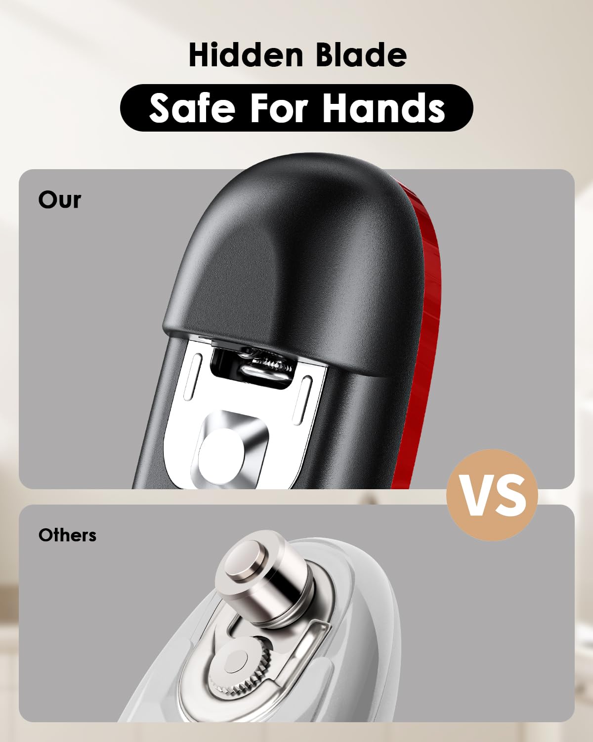 Canslab Core en usage ouvrant une conserve sans effort, ergonomie pour seniors