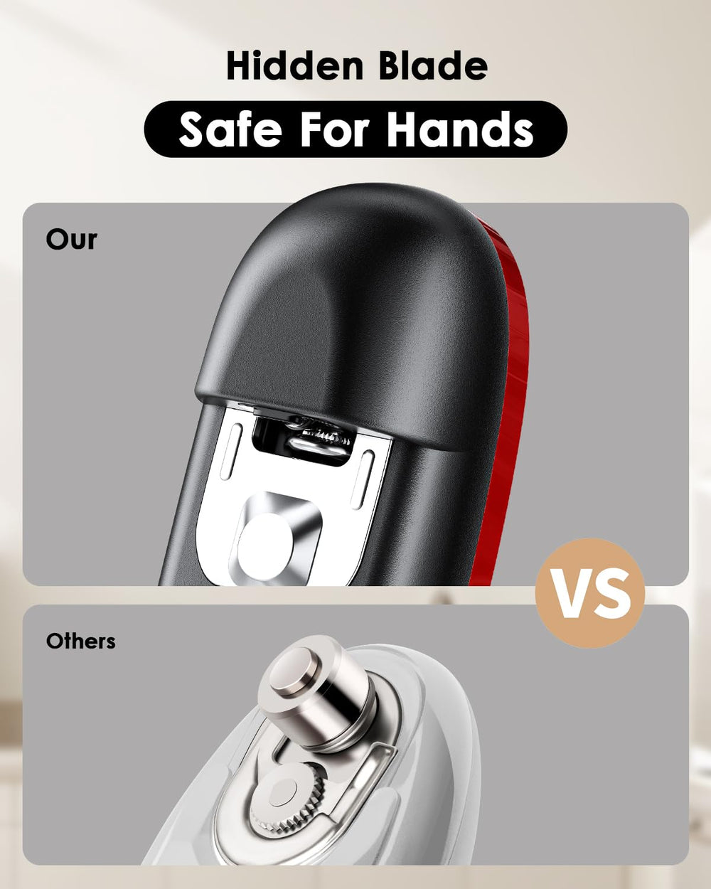 Canslab Core en usage ouvrant une conserve sans effort, ergonomie pour seniors