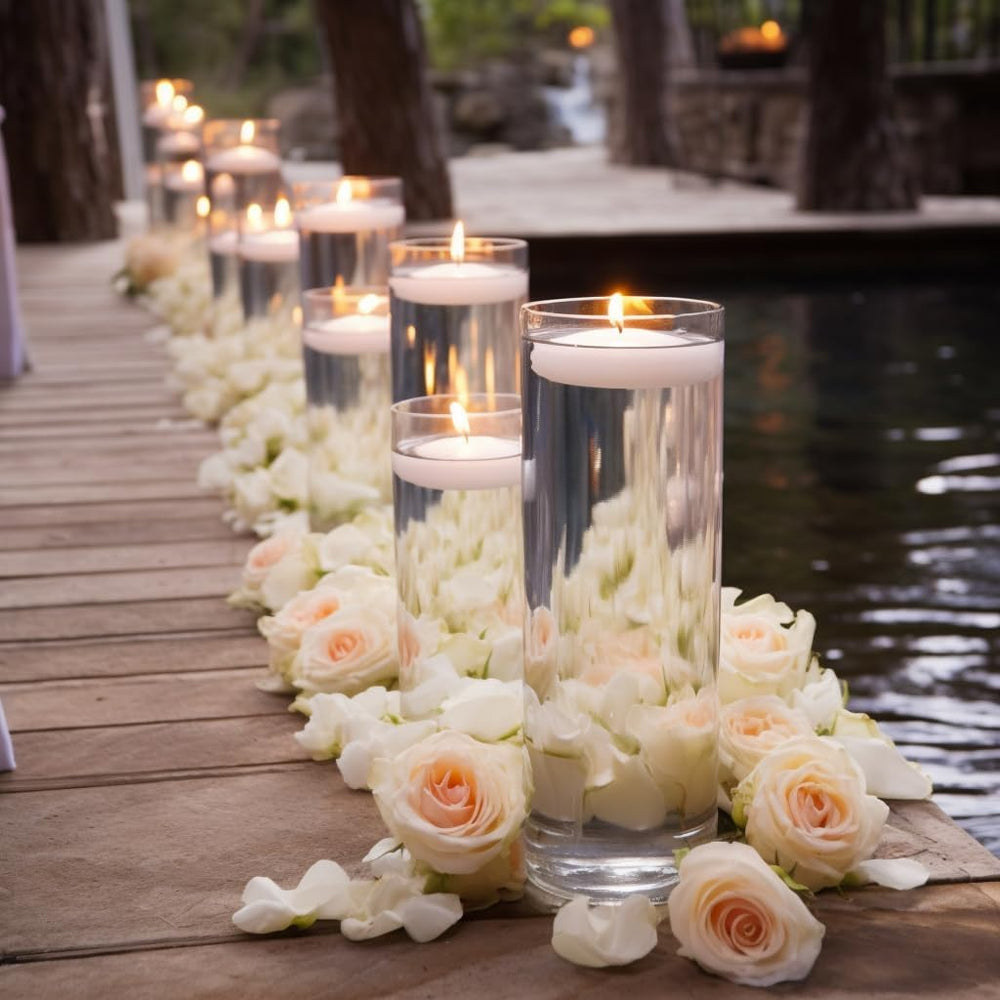 Décor de mariage Capaniel la nuit, illumination douce et raffinée