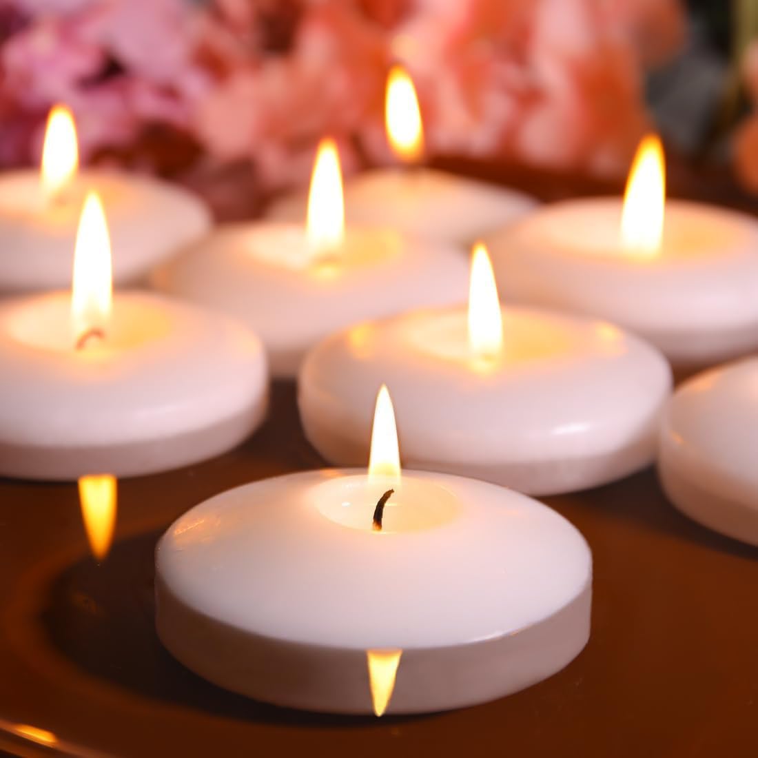 Capaniel lot de 80 bougies flottantes blanches, effet décoratif immédiat