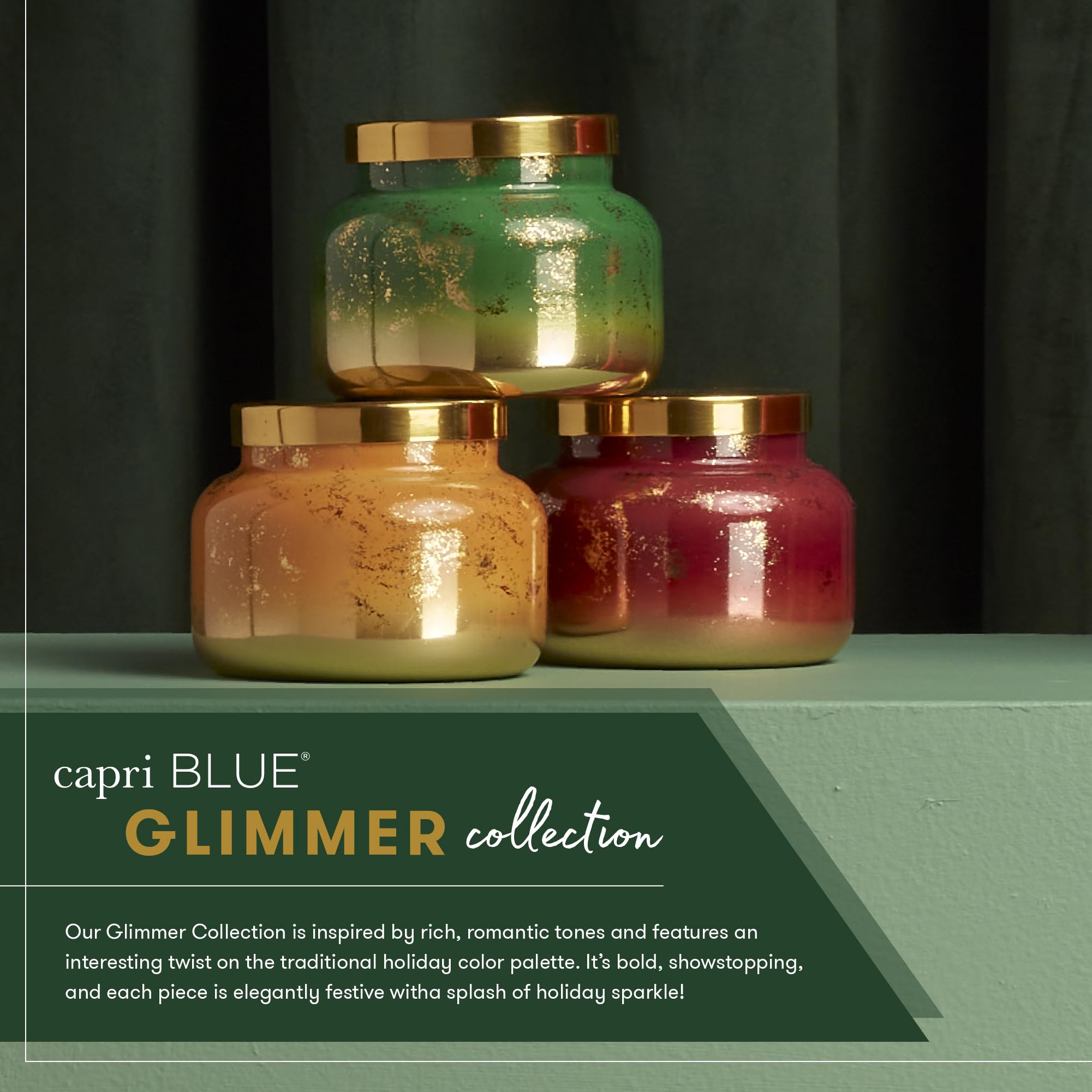 Capri Blue assortiment parfum et étiquette, identifie la fragrance Crystal Pine
