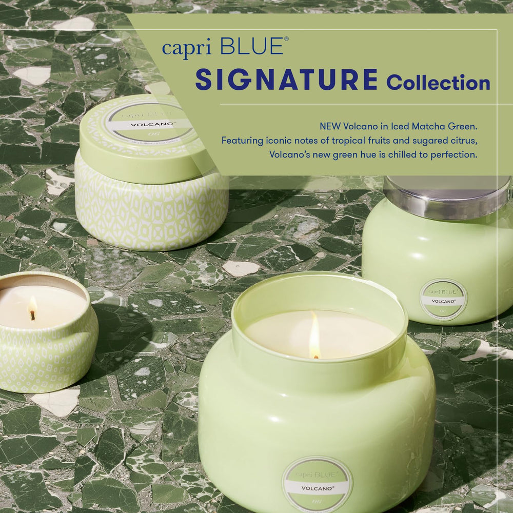 Capri Blue détail de l’étiquette Volcano garantissant reconnaissance du parfum