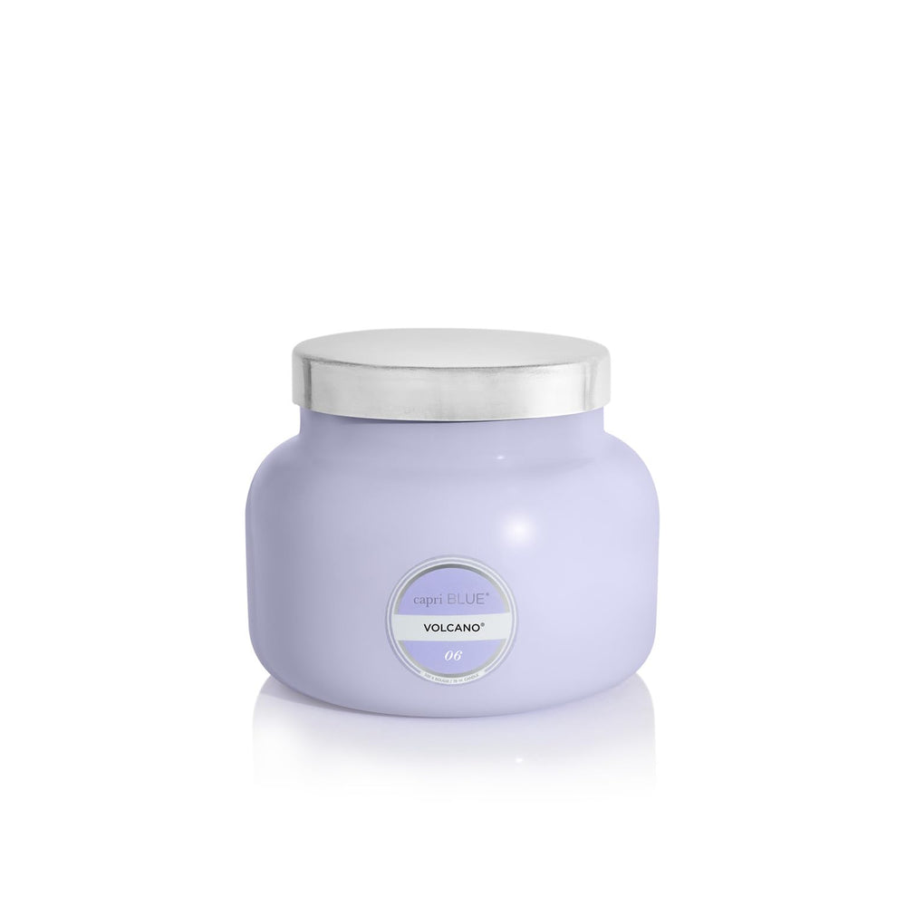 Capri Blue pot lavande en verre devant, design décoratif et parfum durable