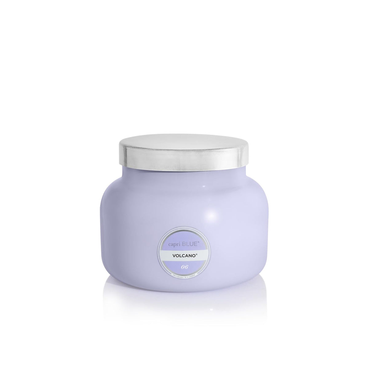 Capri Blue pot lavande en verre devant, design décoratif et parfum durable