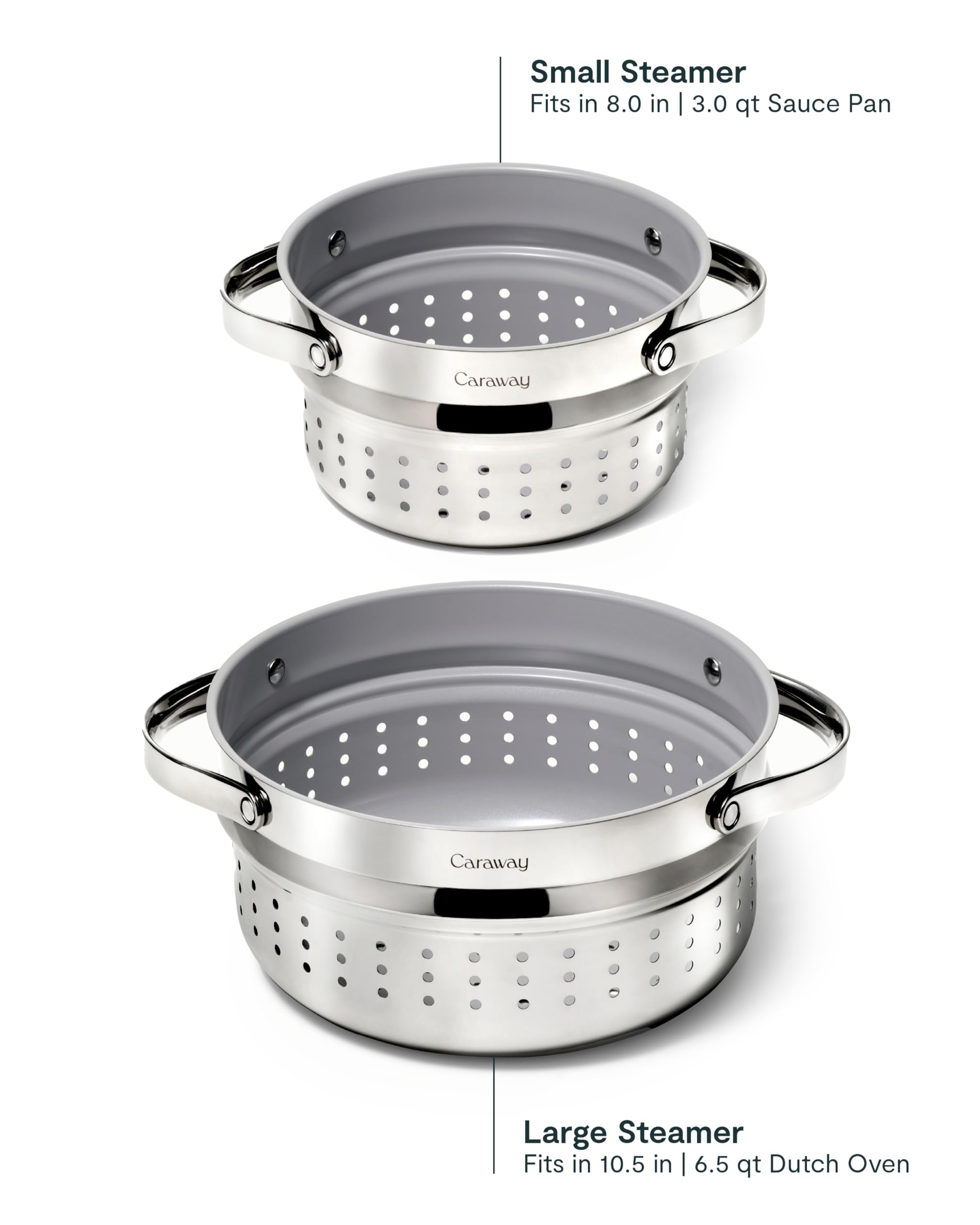 Caraway steamer placé dans Dutch Oven pour cuisson familiale efficace