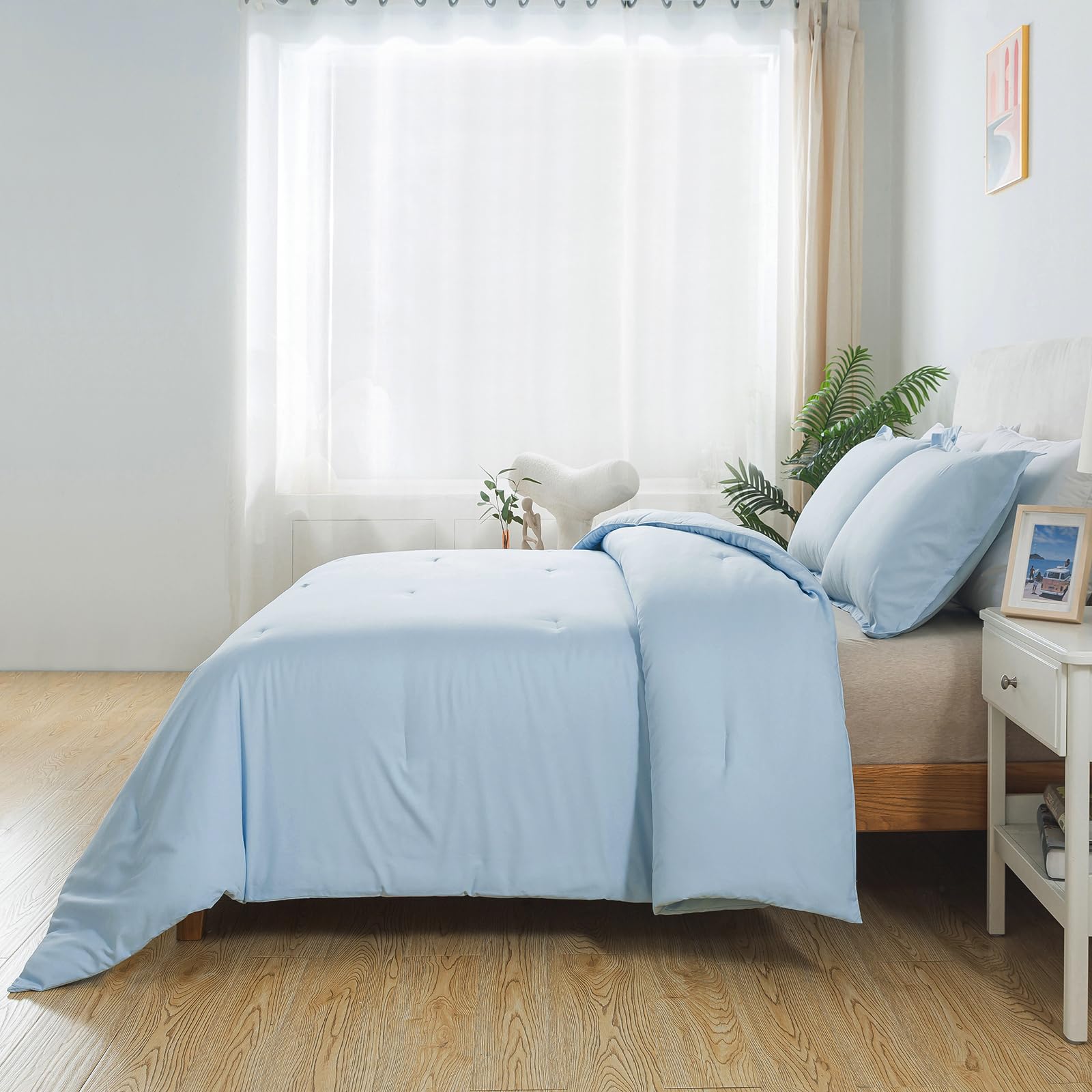 Caressma comparaison échelle montrant dimensions 68x90 pouces pour proportion lit