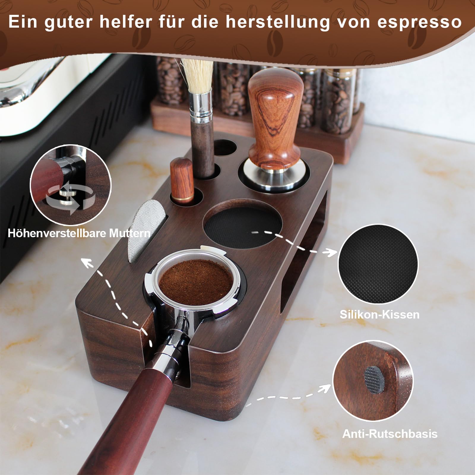 Carfeel support porte-filtre installé et sécurisé pour extraction nette