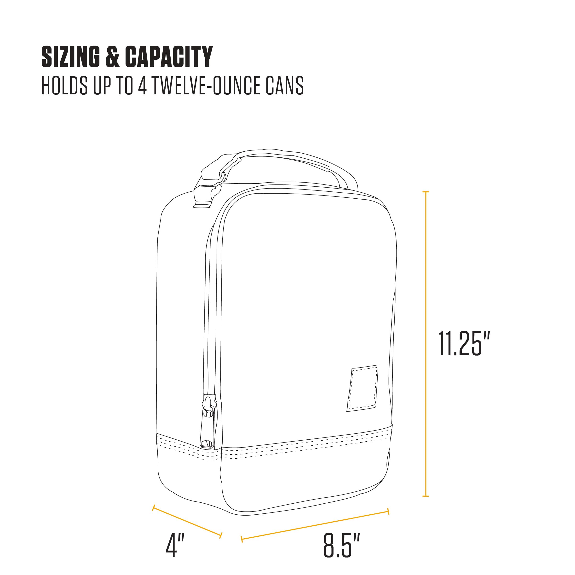 Carhartt lunch cooler tissu 600 deniers résistant aux usages quotidiens