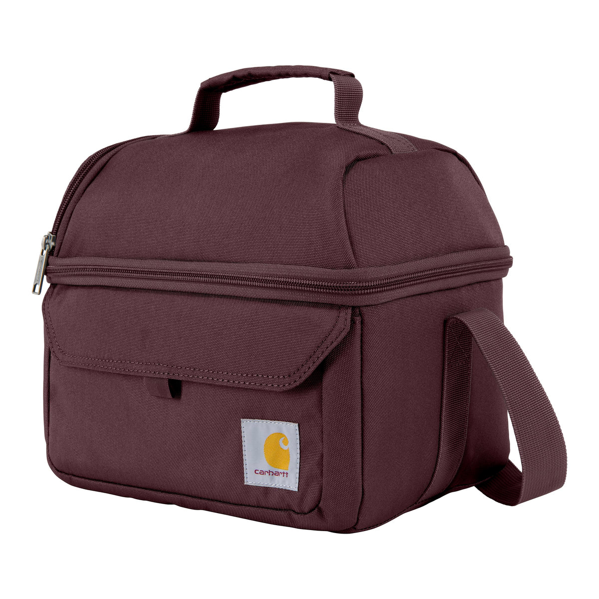 Carhartt lunch box vue avant Greenstone, design robuste et compact bénéfique pour transport