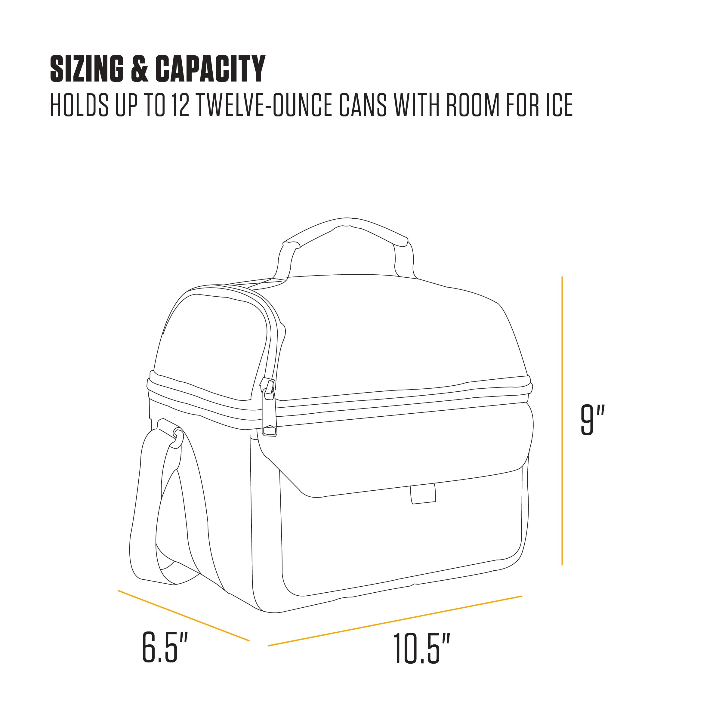 Carhartt poche frontale Velcro range couverts et condiments rapidement