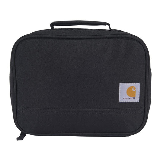 Carhartt sac isotherme face avant montrant la poignée et logo, durable et pratique