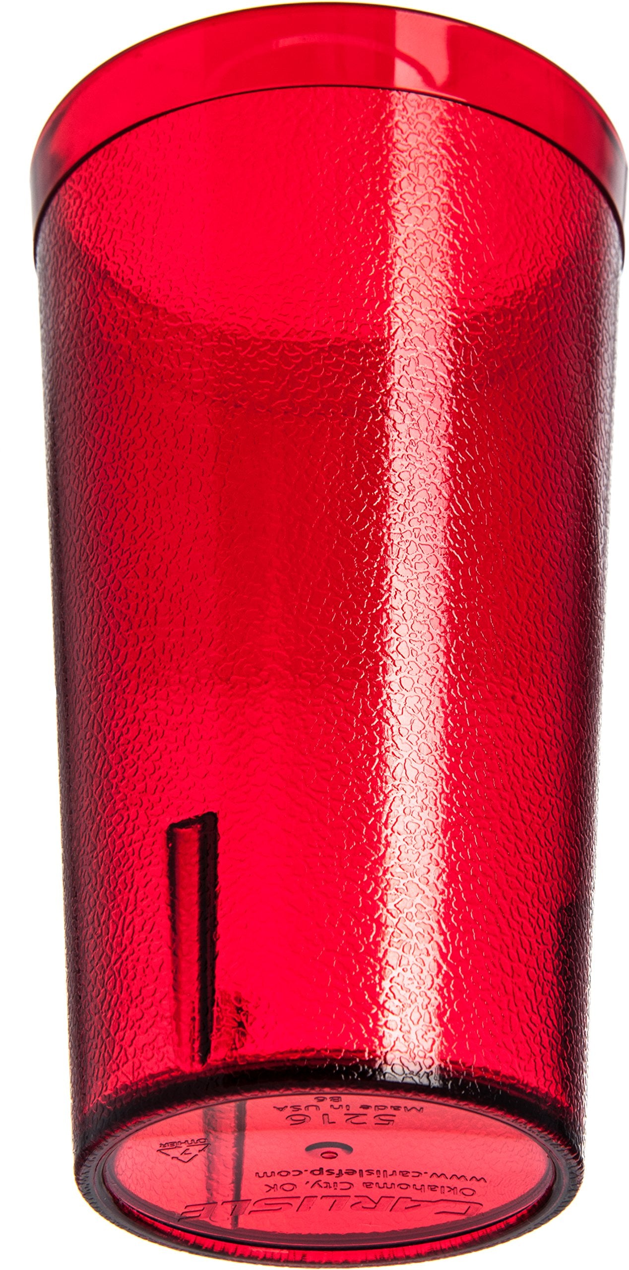 Carlisle logo Coca‑Cola blanc sur fond Ruby pour une présentation reconnaissable