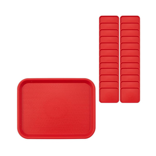 Carlisle plateau rouge vue de face montrant robustesse et service
