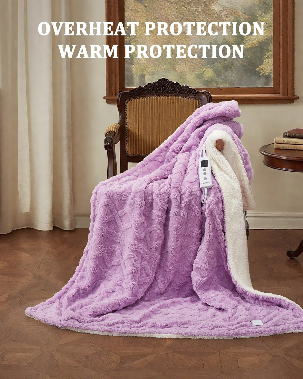 CAROMIO gros plan texture velours jacquard, douceur et élégance