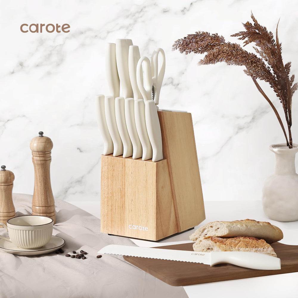 CAROTE bloc en bois élégant crèmes-accents, sécurité et organisation