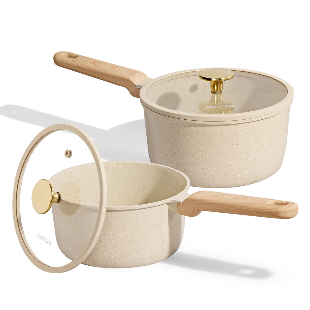CAROTE casserole 1,5 qt face avant montrant forme et couvercle utile