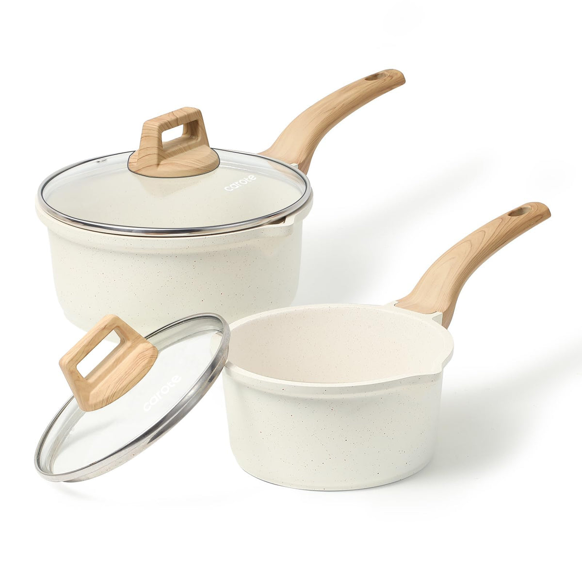 CAROTE casserole blanche vue avant, design élégant et gain de place