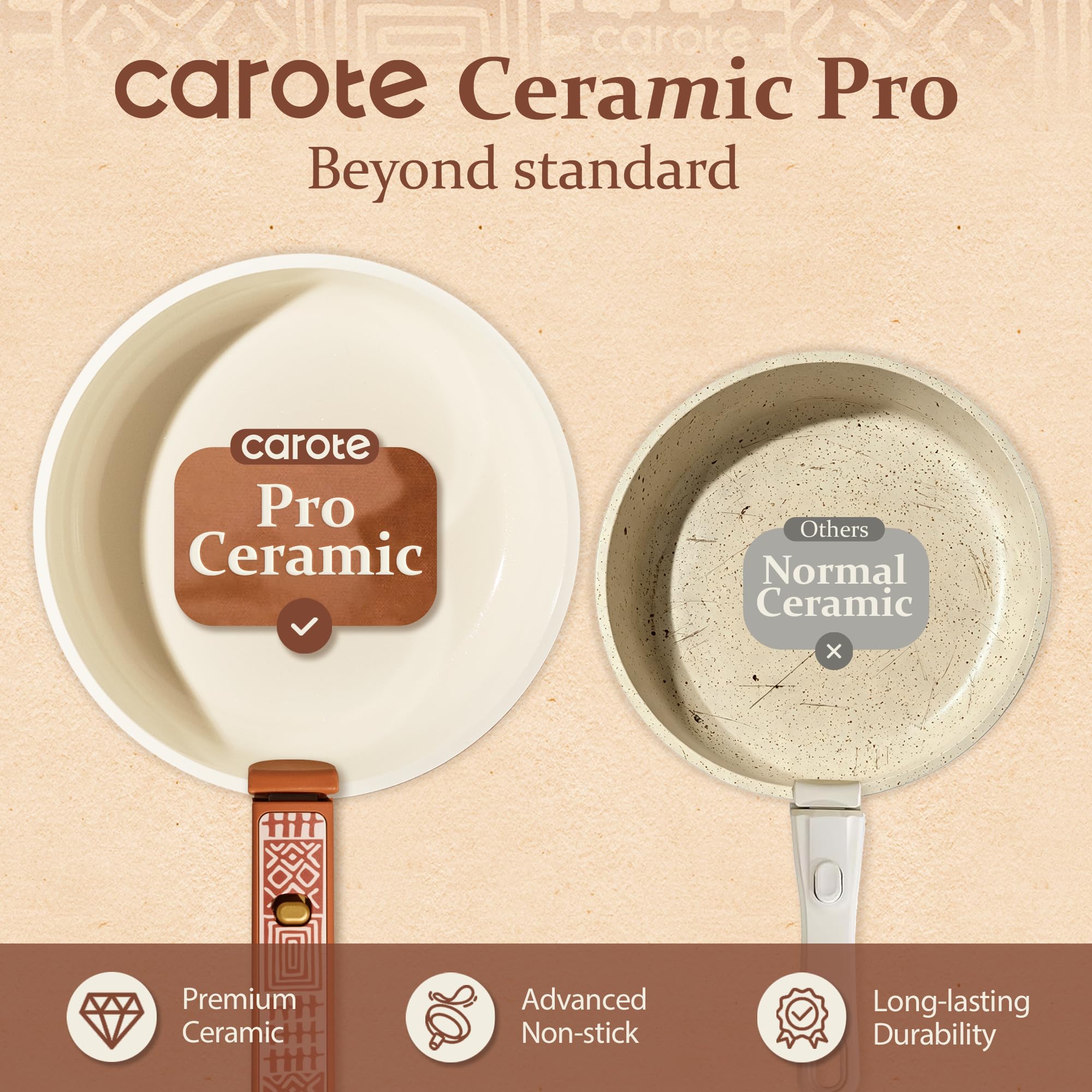 CAROTE casseroles empilées pour rangement compact et organisation