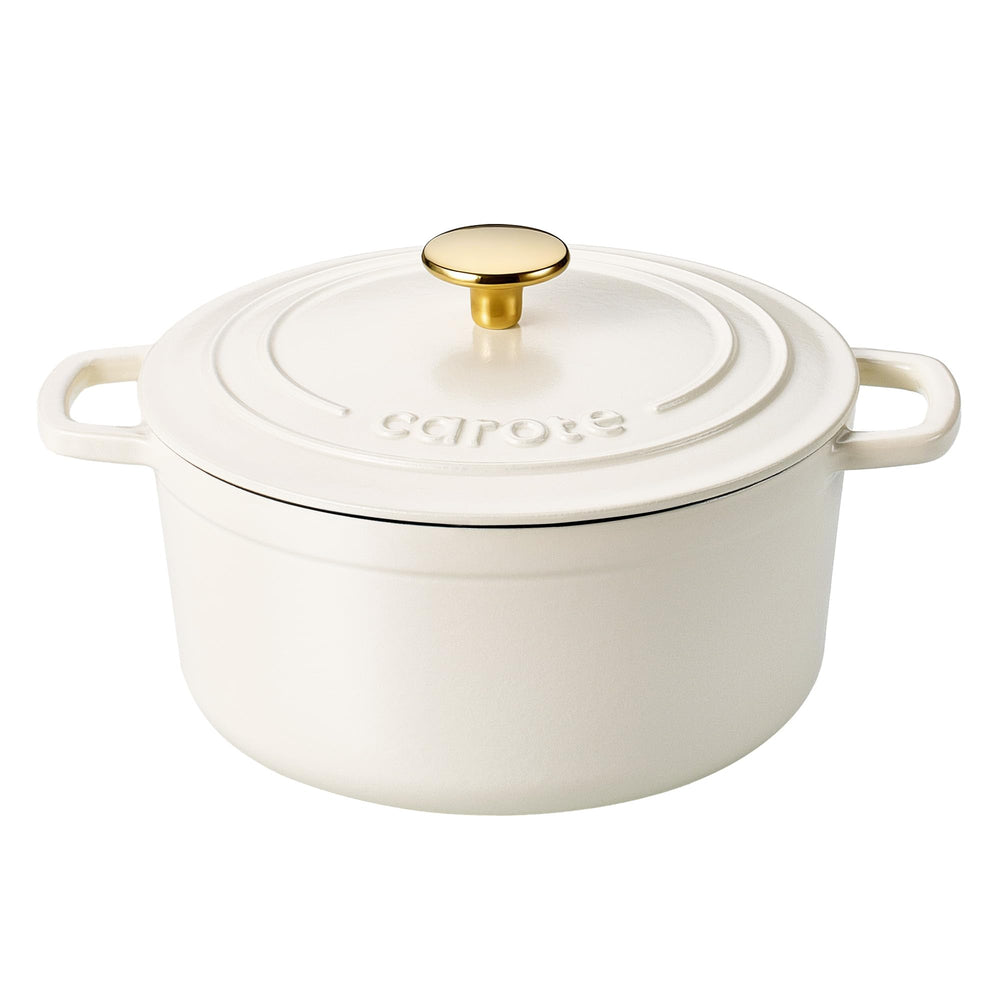 CAROTE cocotte 7QT face avant blanche montrant design et élégance