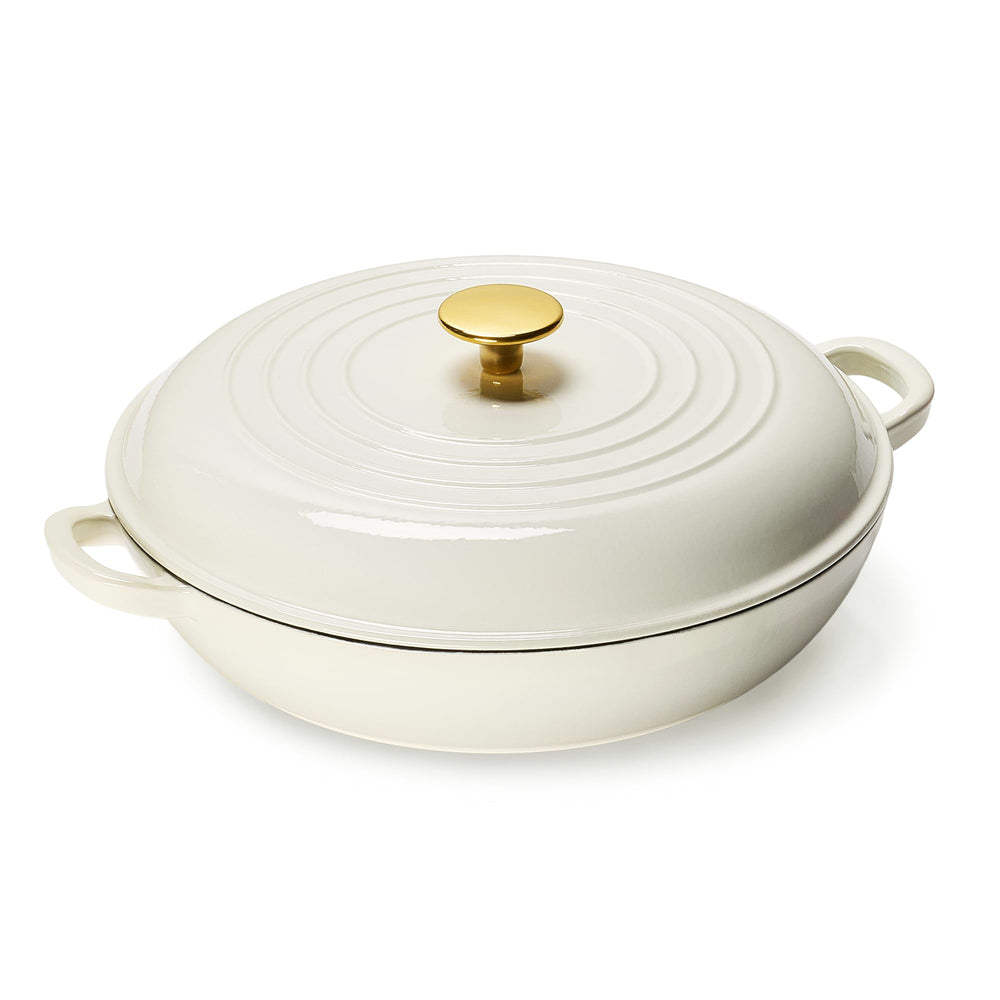 CAROTE cocotte face blanc montrant design élégant et finition résistante