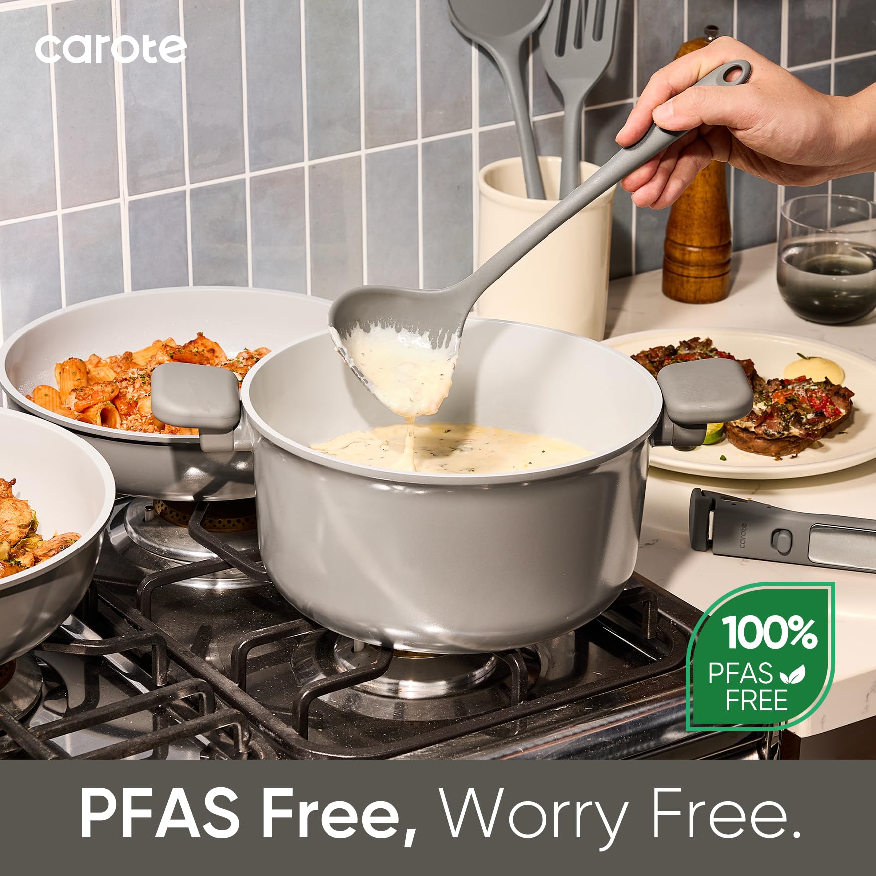 CAROTE comparaison taille des poêles et casseroles pour choix adapté