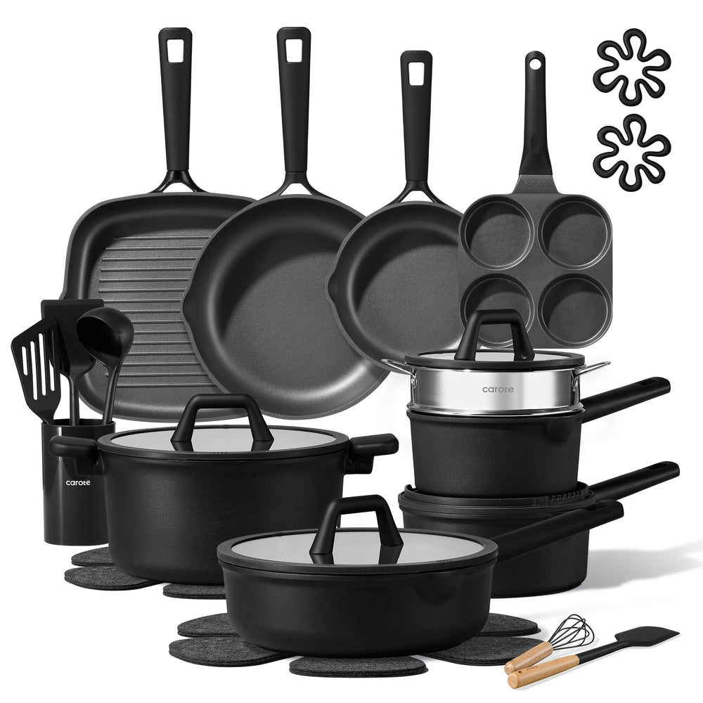 CAROTE ensemble devant packaging montrant toutes les pièces pour une cuisine complète