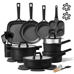 CAROTE ensemble devant packaging montrant toutes les pièces pour une cuisine complète