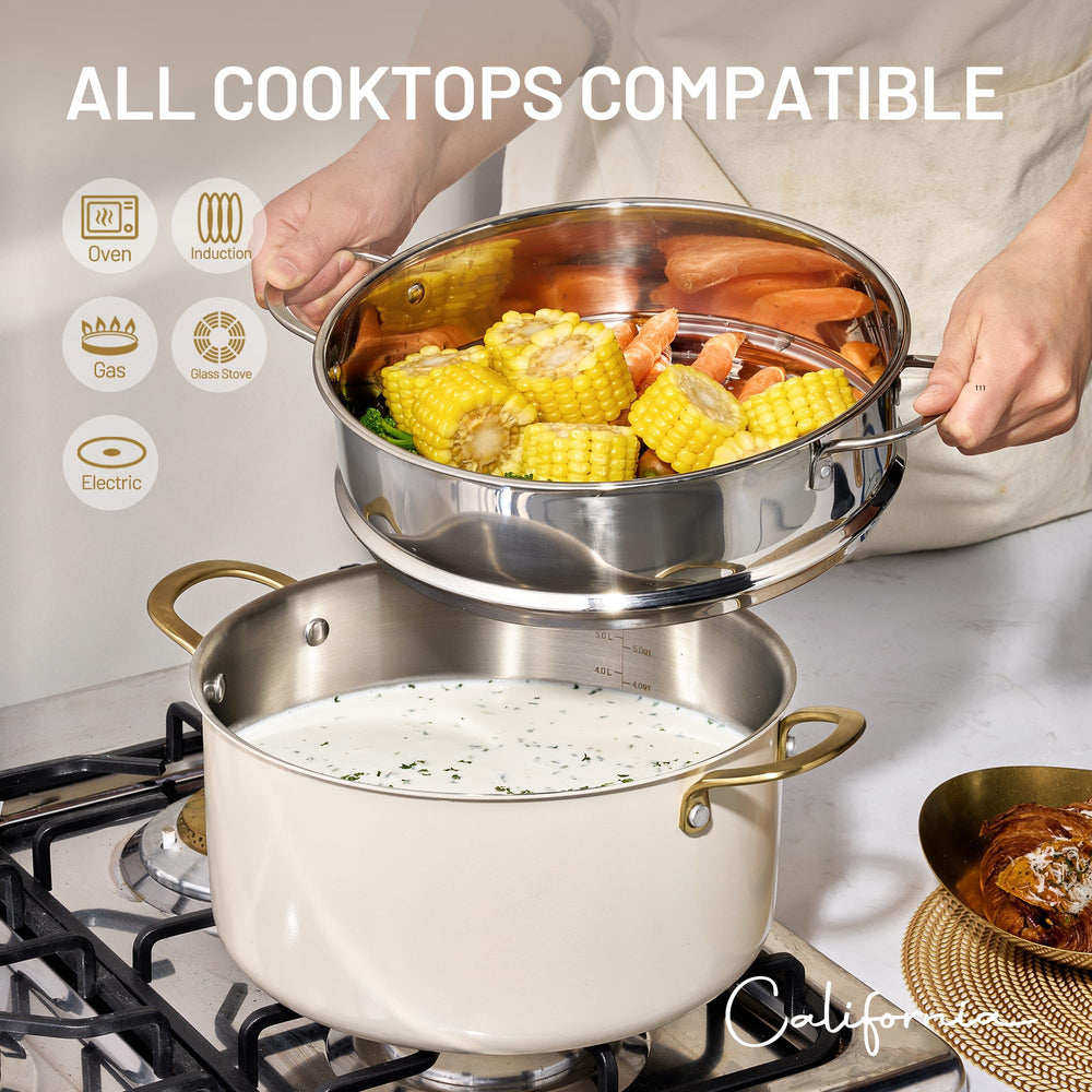 CAROTE comparaison de taille à côté d’objets, montre capacité 8QT pratique