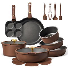 CAROTE face du coffret 21 pièces montrant contenu et gain de place