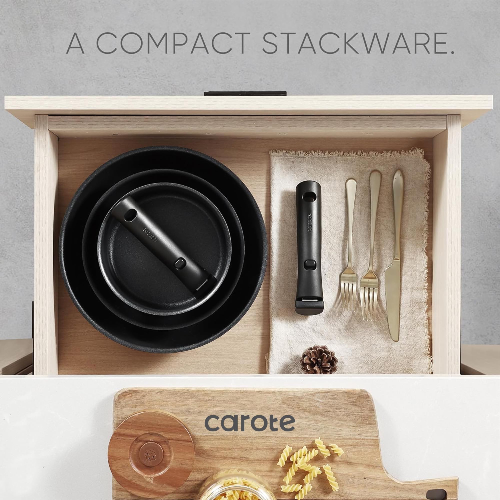 CAROTE service posé sur table pour présentation conviviale