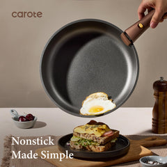 CAROTE poêle 12" vue frontale pour saisies rapides et homogènes