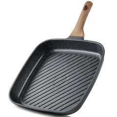 CAROTE poêle grill face avant montrant la surface antiadhésive et polyvalence