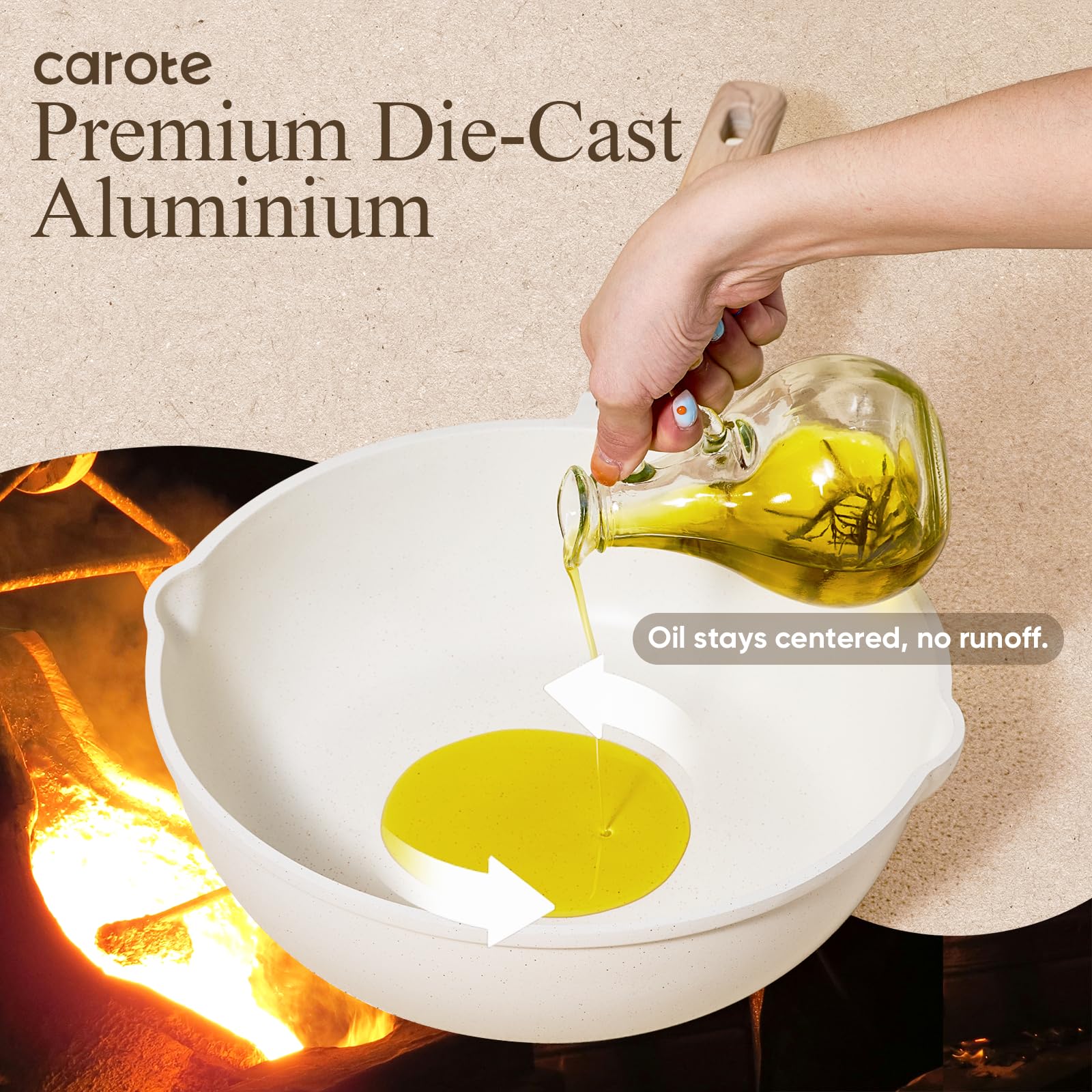 CAROTE protections de poêle empilées pour protéger le revêtement lors du rangement
