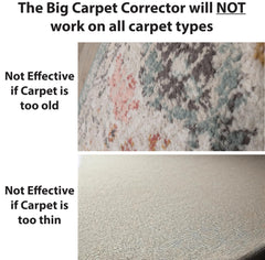 Carpet Corrector en action sur escalier redonnant du gonflant et protégeant marches