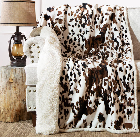 Carstens plaid revers sherpa moelleux pour isolation confortable