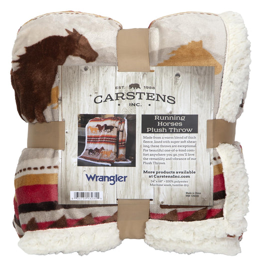 Carstens plaide face avant montrant motifs western et chaleur décorative