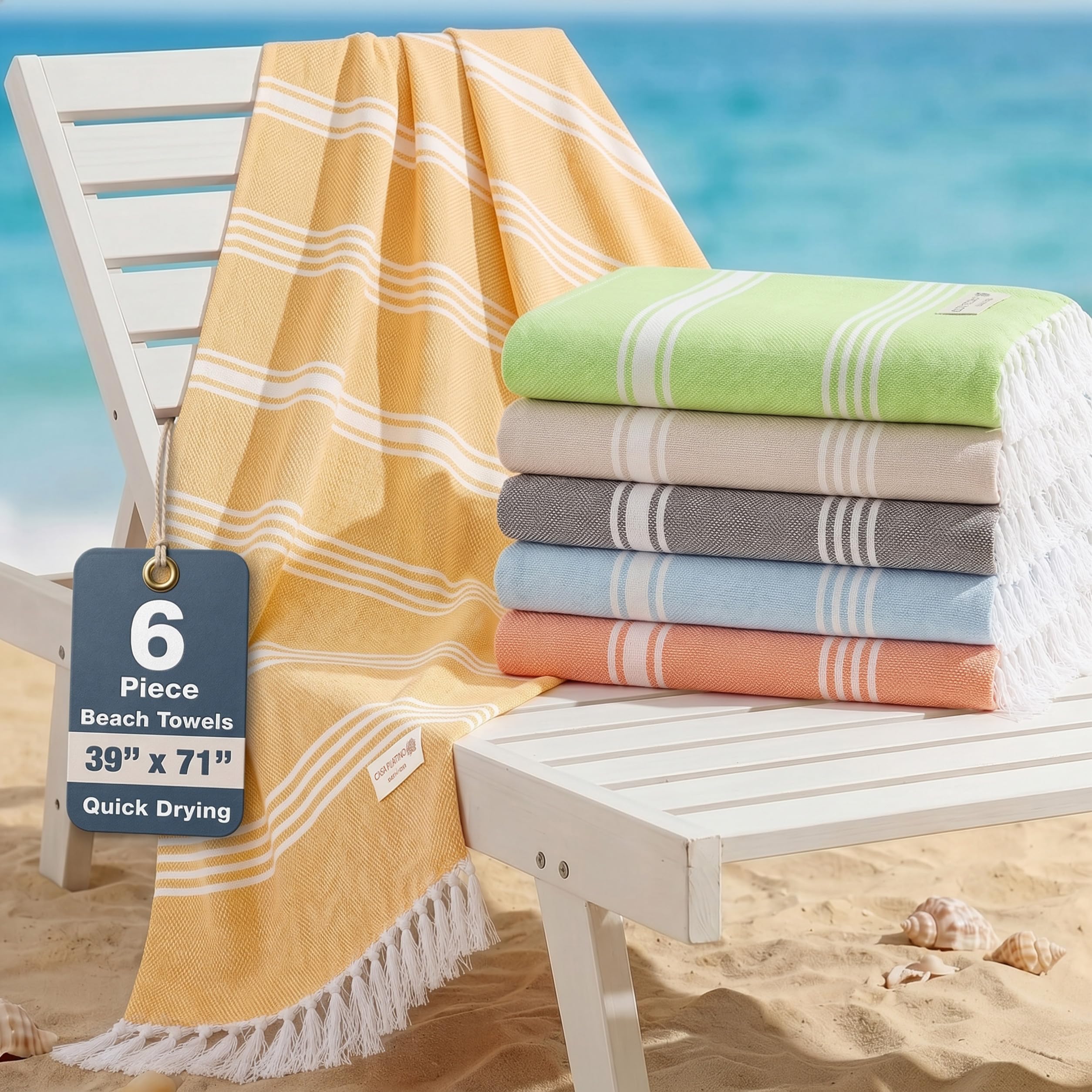 Casa Platino serviette face avant Earthburst, grand confort et style