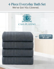 Casa Platino serviette accrochée sur porte-serviette pour rangement propre