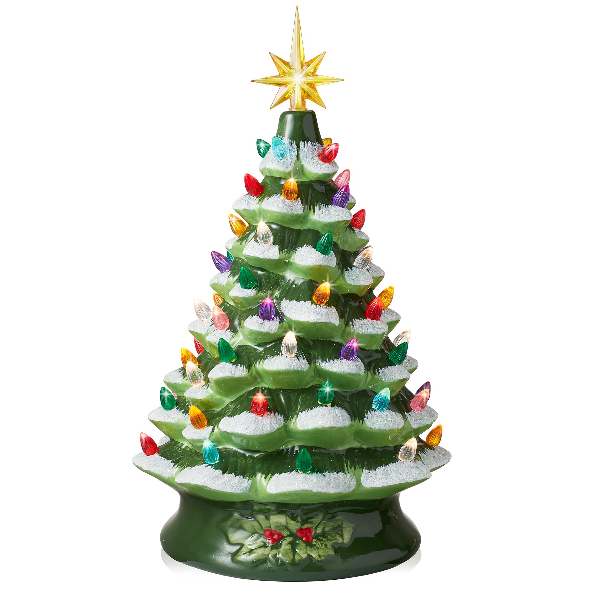 Casafield sapin céramique face avant montrant silhouette et finition brillante pour décoration