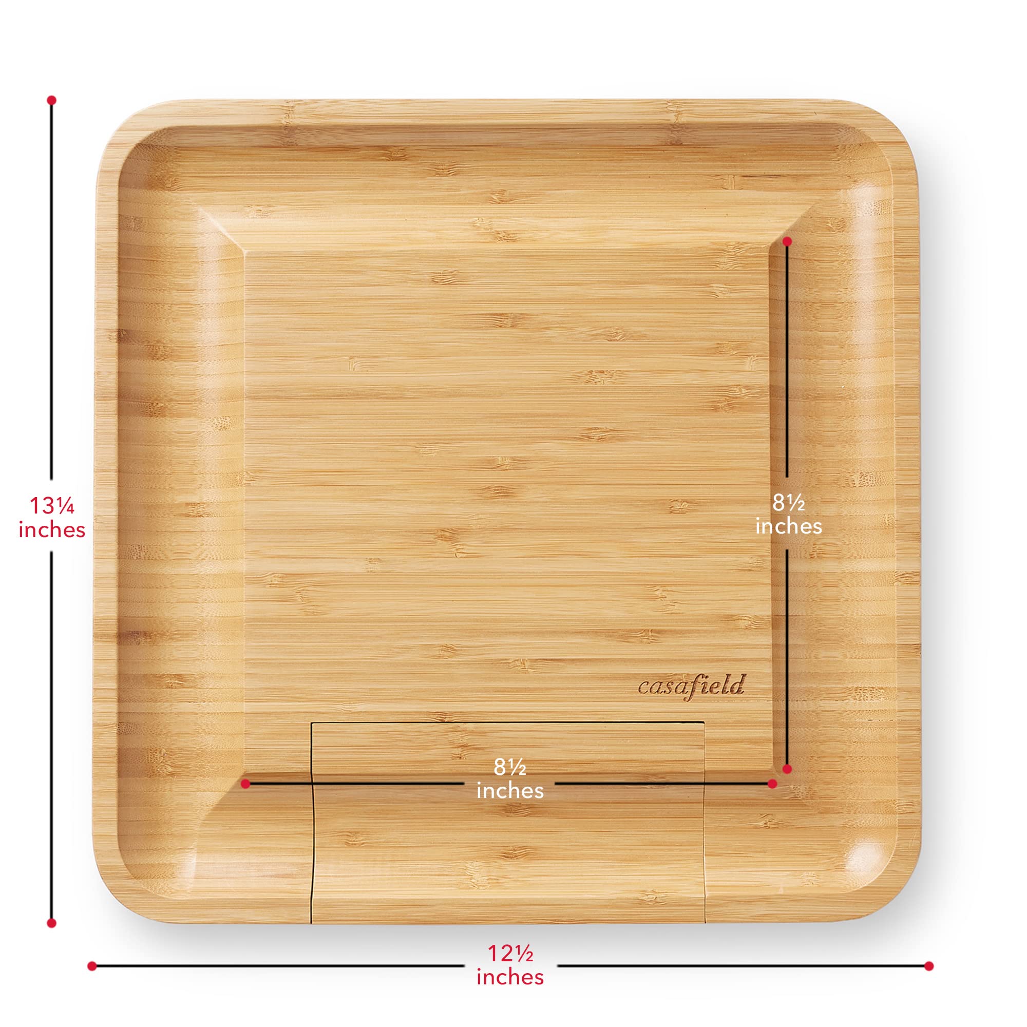 Casafield tiroir ouvert avec quatre ustensiles inox rangés pour service pratique