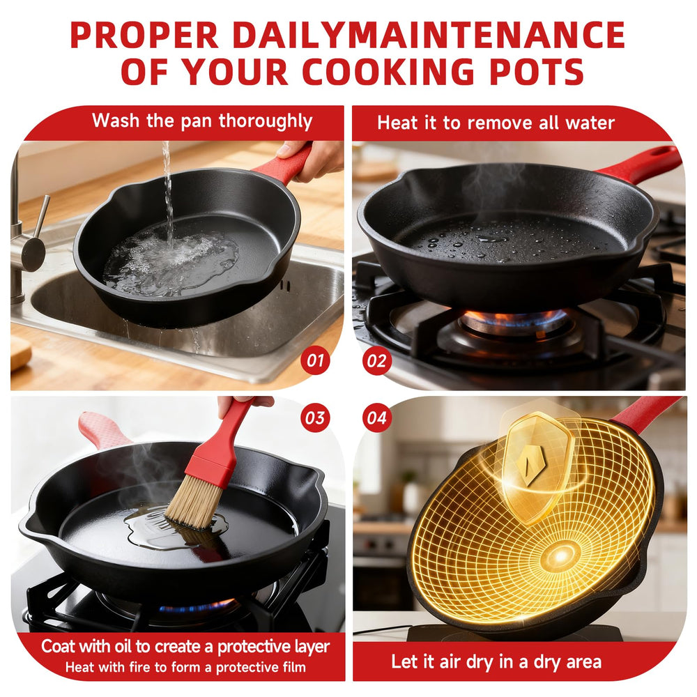 Cast Iron Skillet mise en table lifestyle montrant design rustique et durabilité