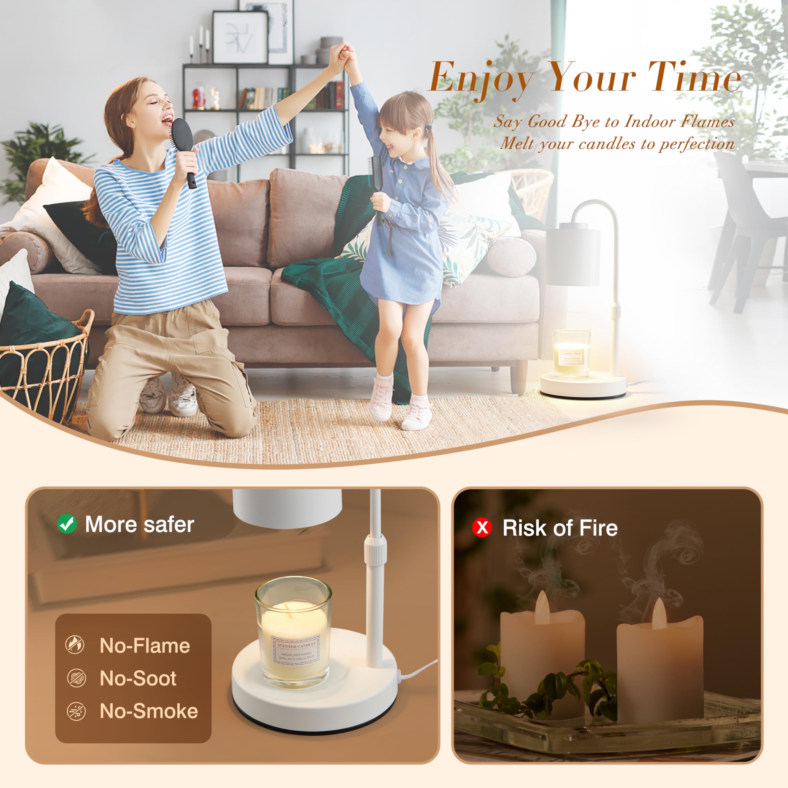 CASTLELIFE lampe placée sur chevet créant atmosphère chaude et relaxante