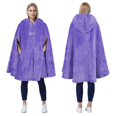Catalonia poncho devant montrant coupe oversize et style polyvalent