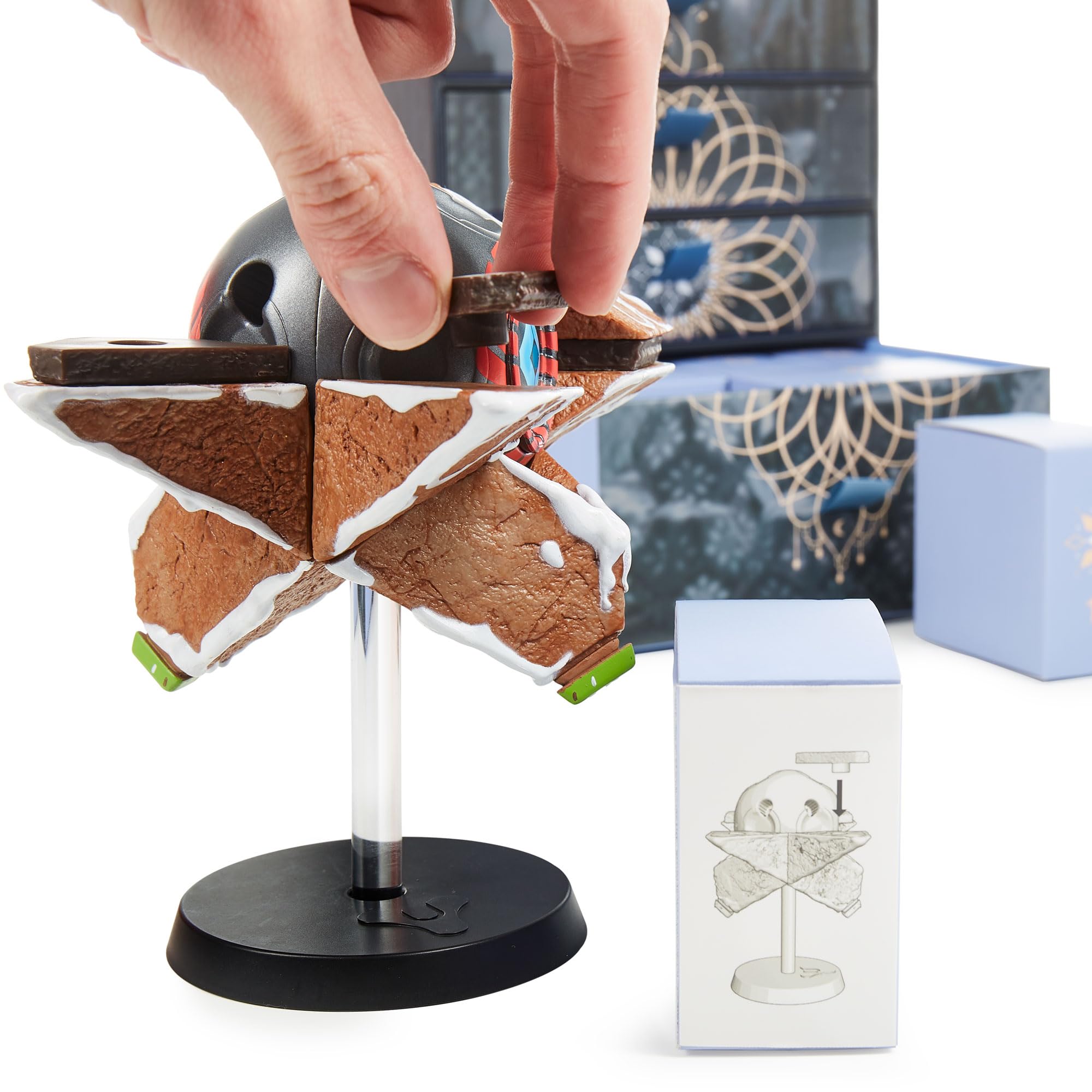 CC Countdown Characters Ghost Shell gros plan sur les pièces, montre l’emboîtement facile et détaillé