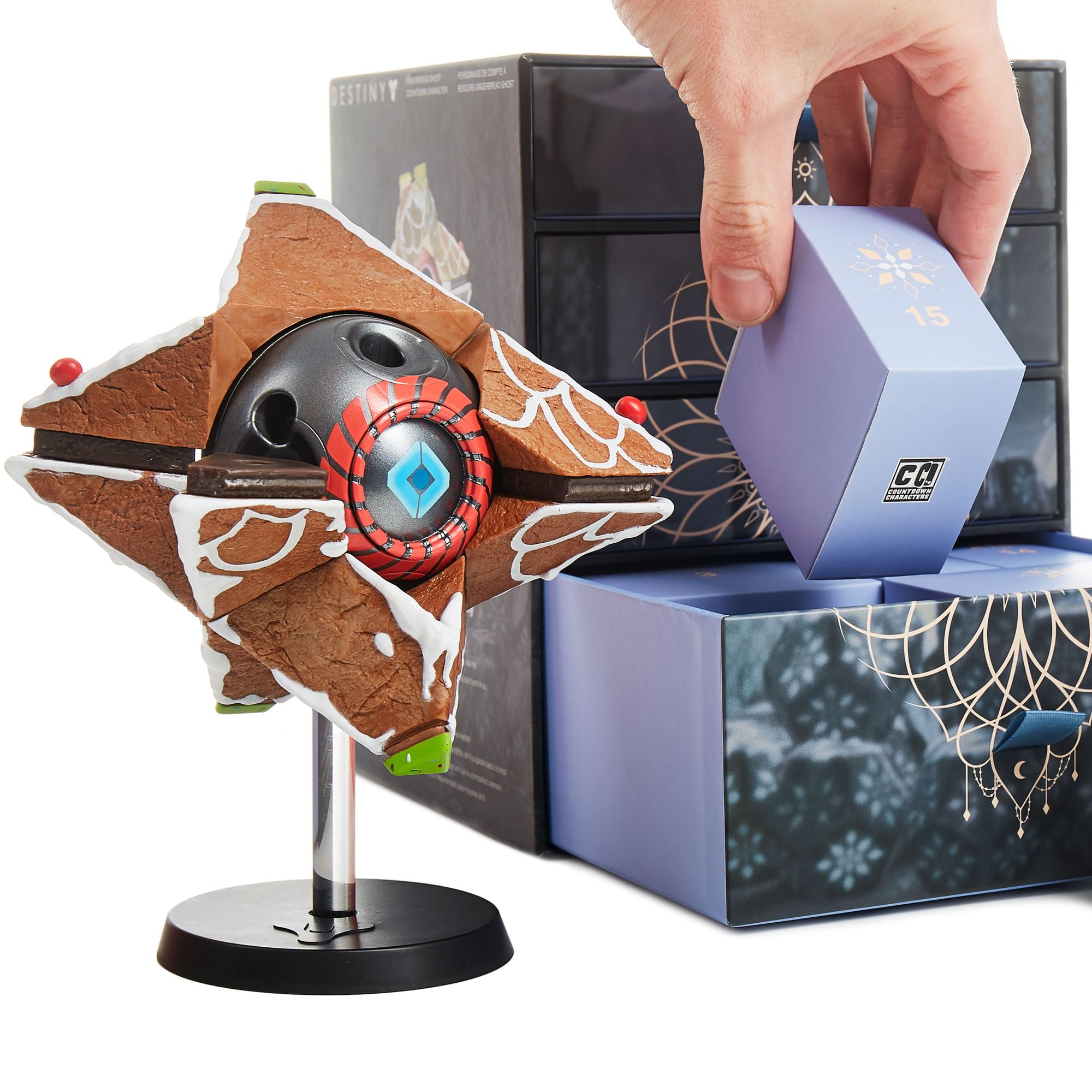CC Countdown Characters Ghost Shell vue de profil terminée, design Confectionary fidèle visuellement