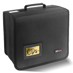 CCidea pochette face avant noire montrant design robuste et rangement pratique