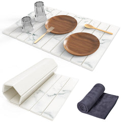 Cecnamt tapis face avant montrant design élégant et protection du plan de travail