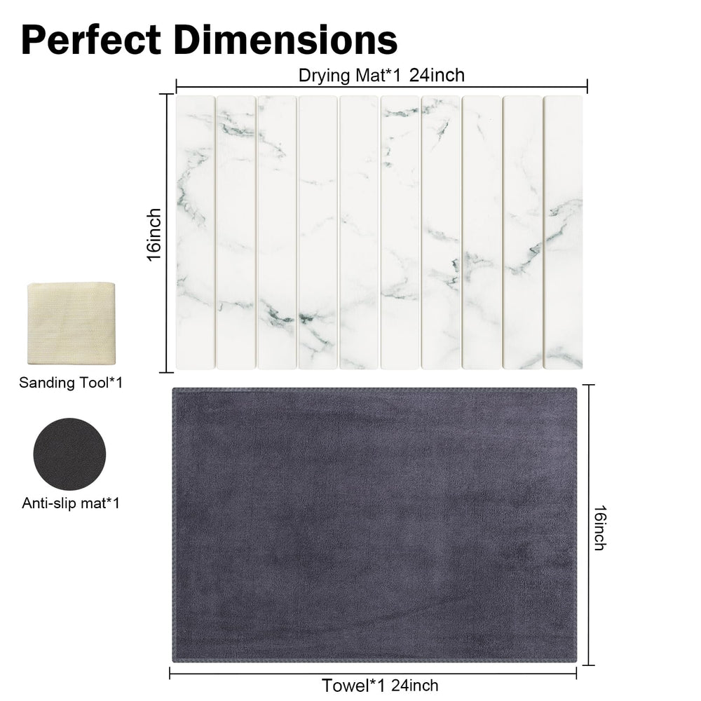 Cecnamt tapis plié rangeable gagnant d'espace dans tiroir