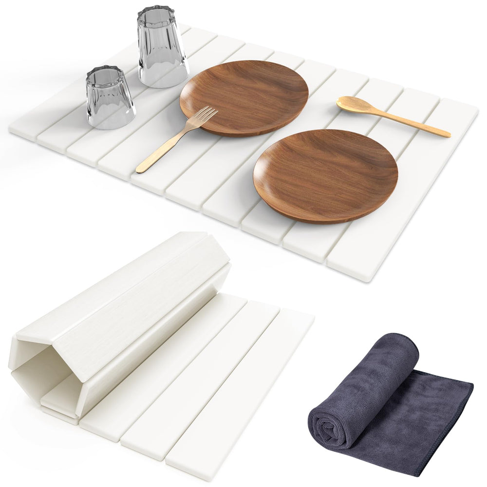 Cecnamt vue avant du tapis de séchage absorbant protégeant le plan