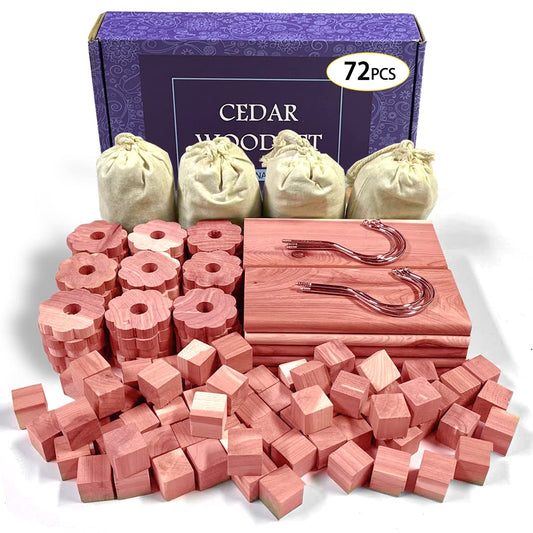 Cedar Space vue avant du lot de blocs pour rangement, protection efficace